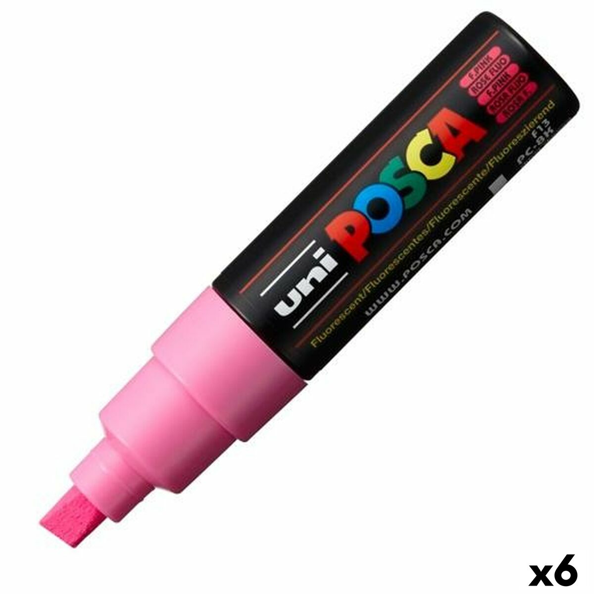 Pennarelli Posca PC-8k Rosa 6 Unità