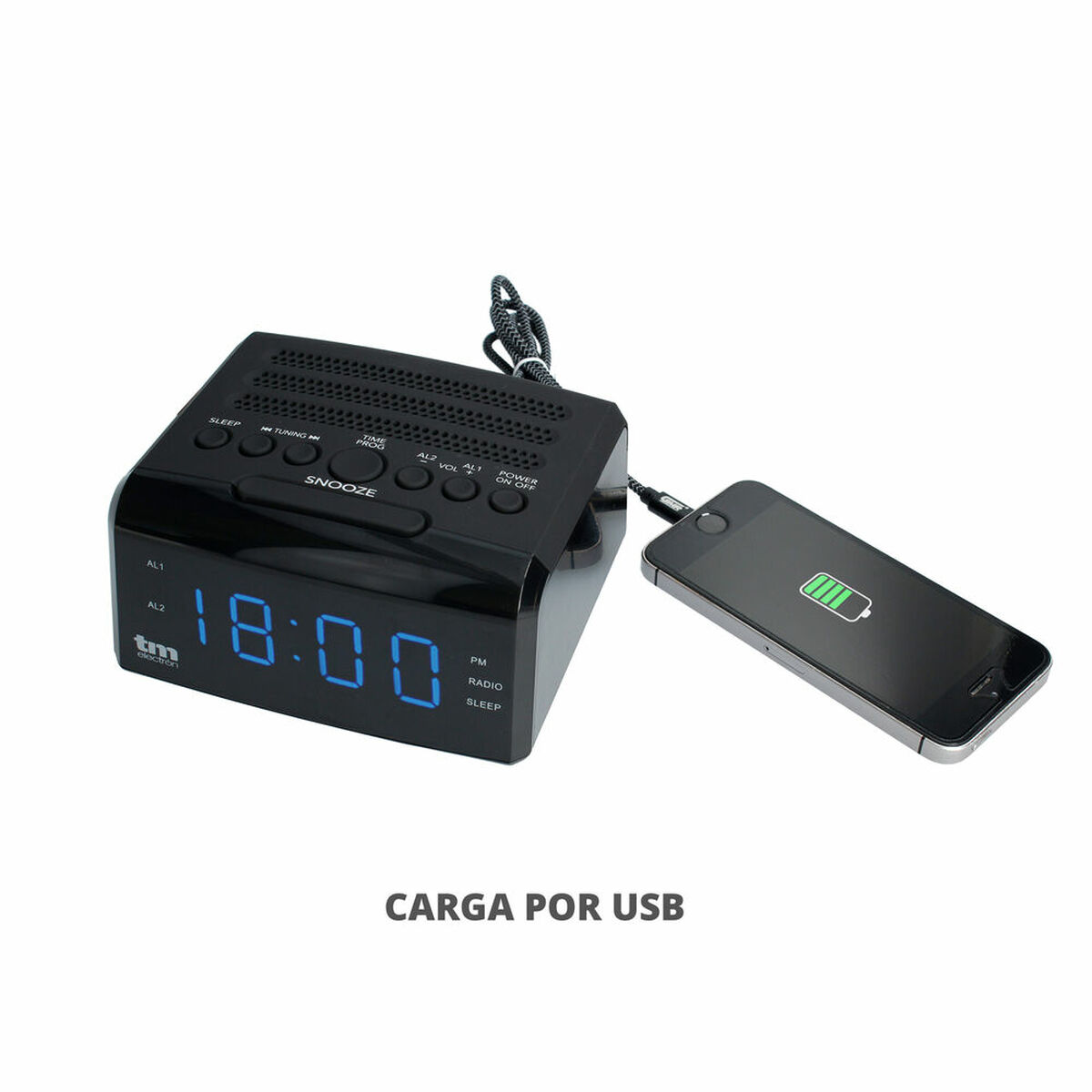 Radio Sveglia Led Pll Fm 0,5 W