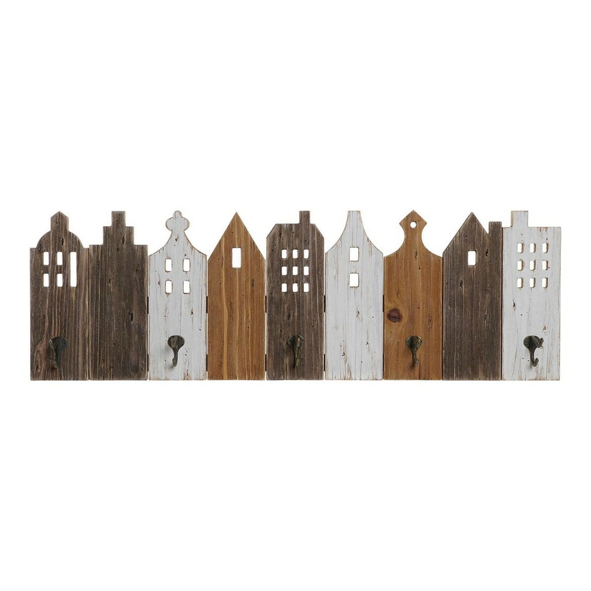 Appendiabiti Da Parete Dkd Home Decor Metallo Case 91 X 9,5 X 29,5 cm