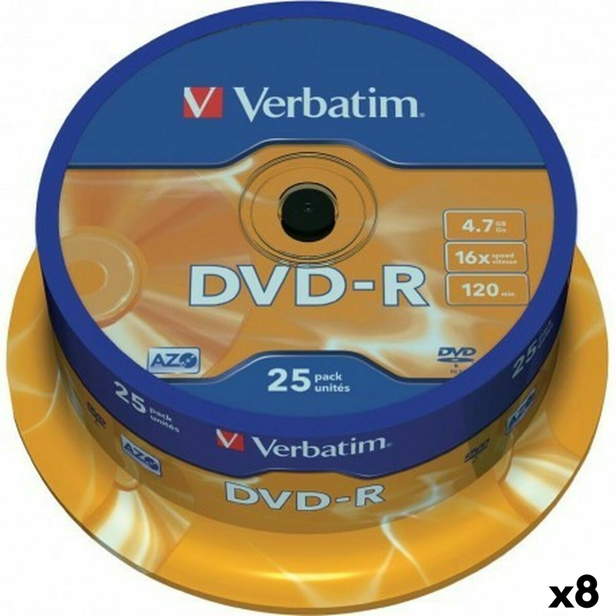 DvD-R Verbatim 4,7 Gb 16x (8 Unità)