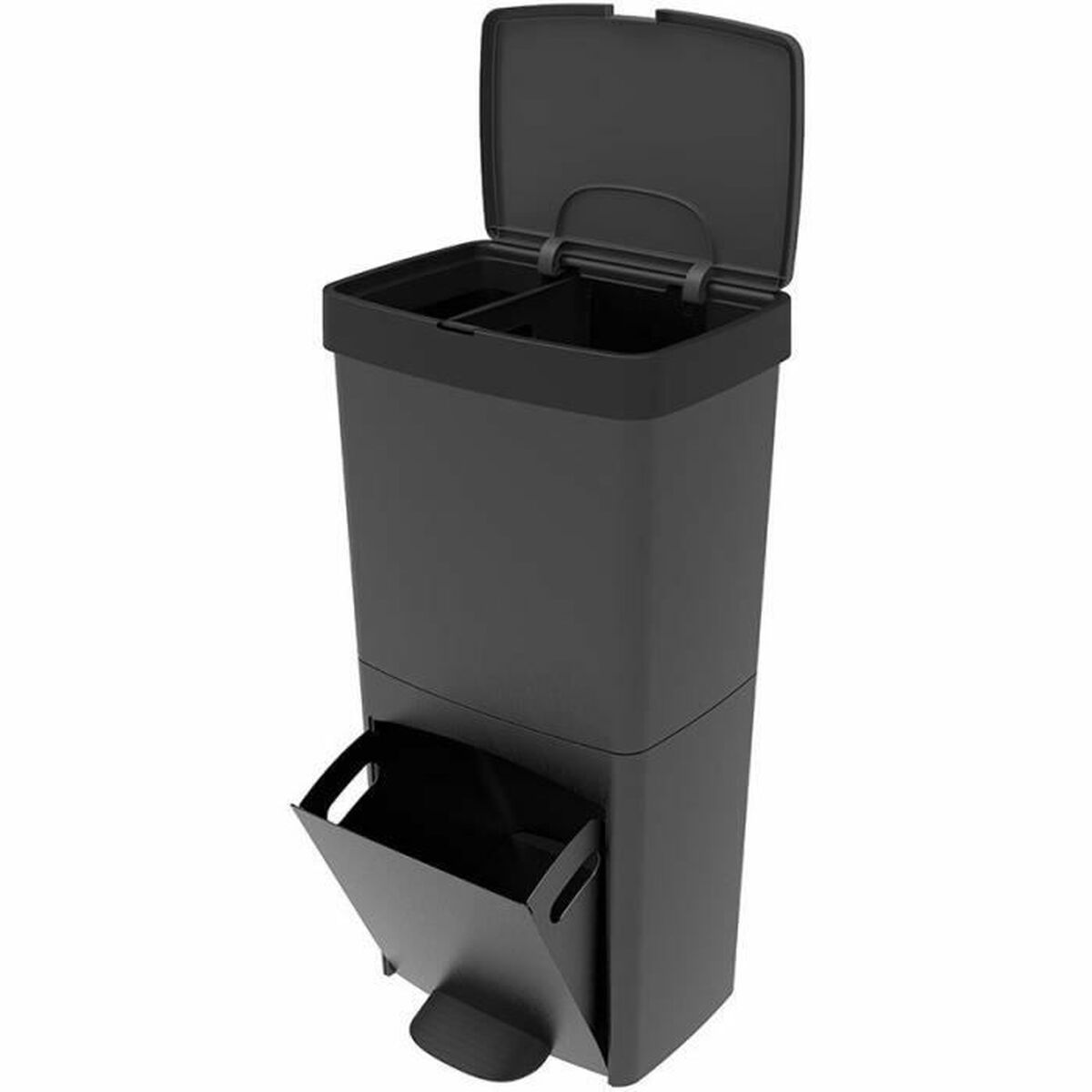 Secchio Della Spazzatura Kitchen Move Grigio Plastica 70 L
