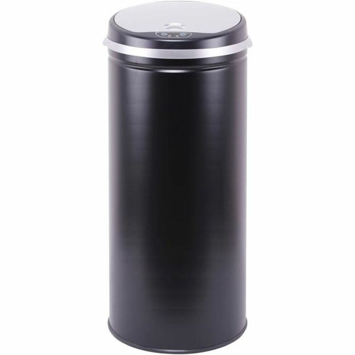 Secchio Della Spazzatura Kitchen Move Nero Acciaio Inossidabile Plastica