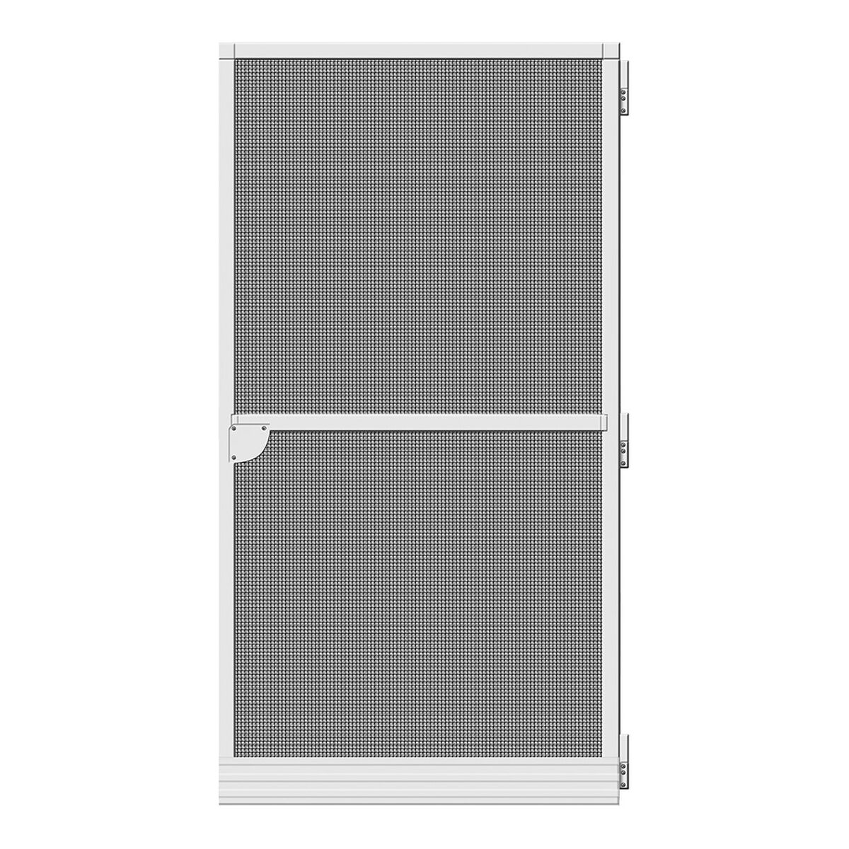 Zanzariera Schellenberg Con Porta Fibra Di Vetro Alluminio Bianco (100 X 210 Cm)