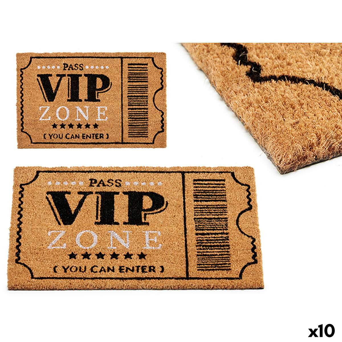 Zerbino Vip Stampa Pvc Fibra Di Cocco 60 X 2 X 40 Cm (10 Unità)