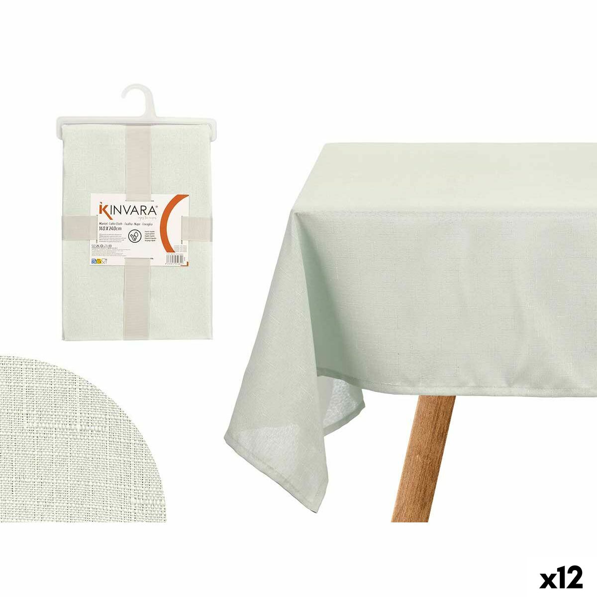 Tovaglia Kinvara Nm40215-C8 Verde 140 X 240 Cm (12 Unità)