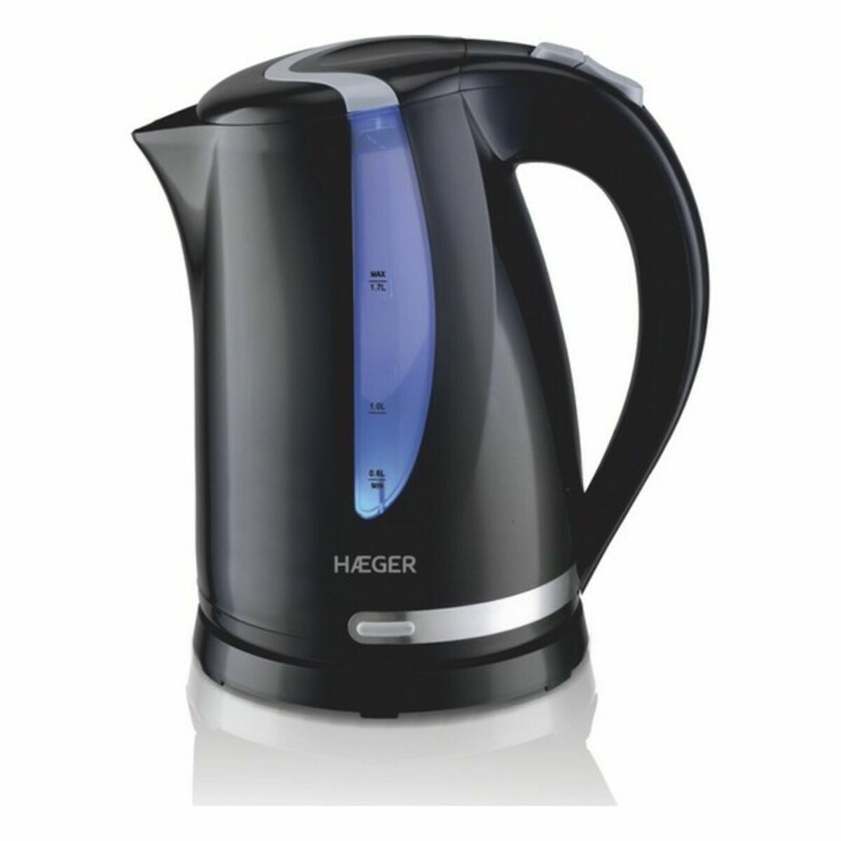Bollitore Haeger EK-22b.023a Nero Acciaio Inossidabile 2200 W 1,7 L