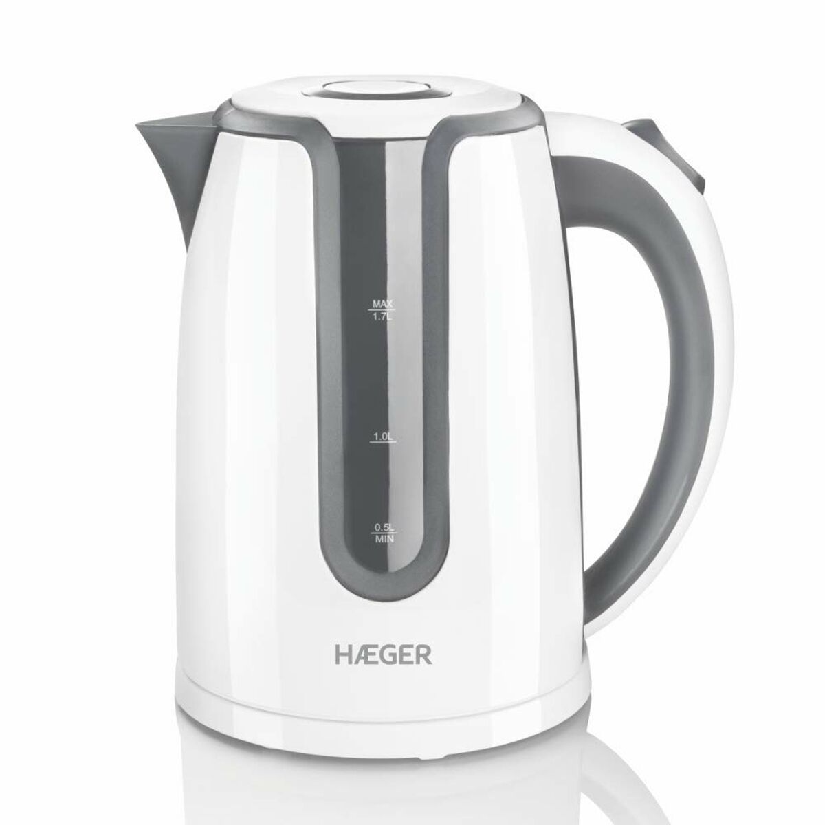 Bollitore Haeger EK-22g.019a Bianco 2200 W 1,7 L