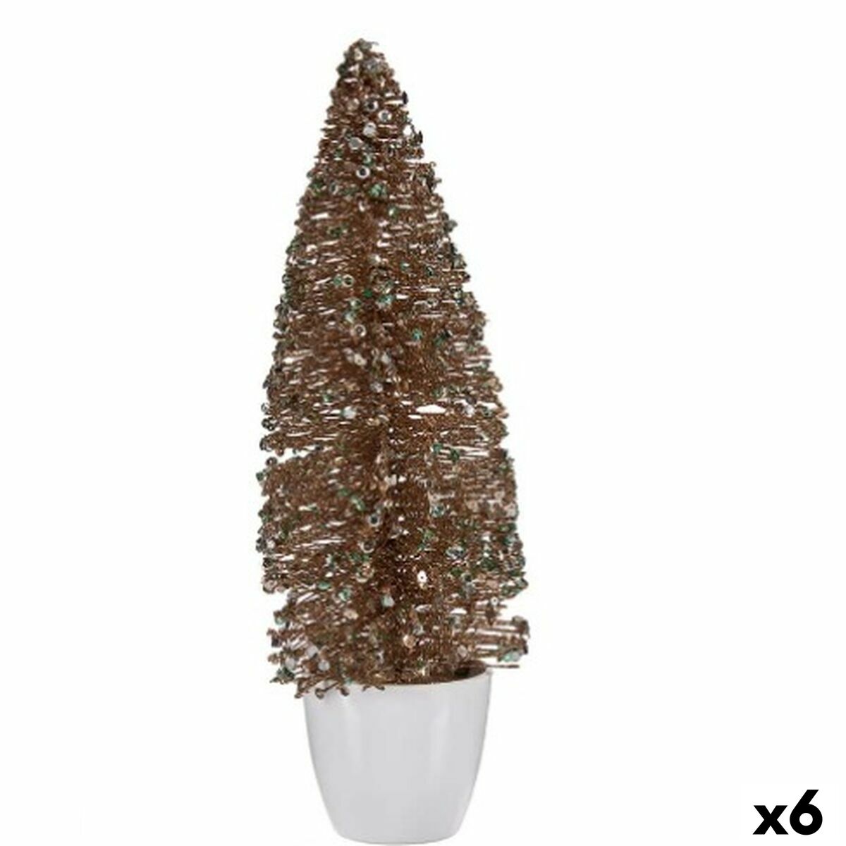Albero Di Natale Krist+ 2420/13-2-5 Menta Champagne Plastica Albero Di Natale 10 X 33 X 10 Cm (6 Unità)