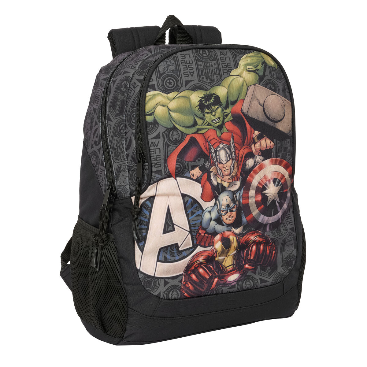 Zaino Scuola The Avengers Vendetta Nero 32 X 44 X 16 cm