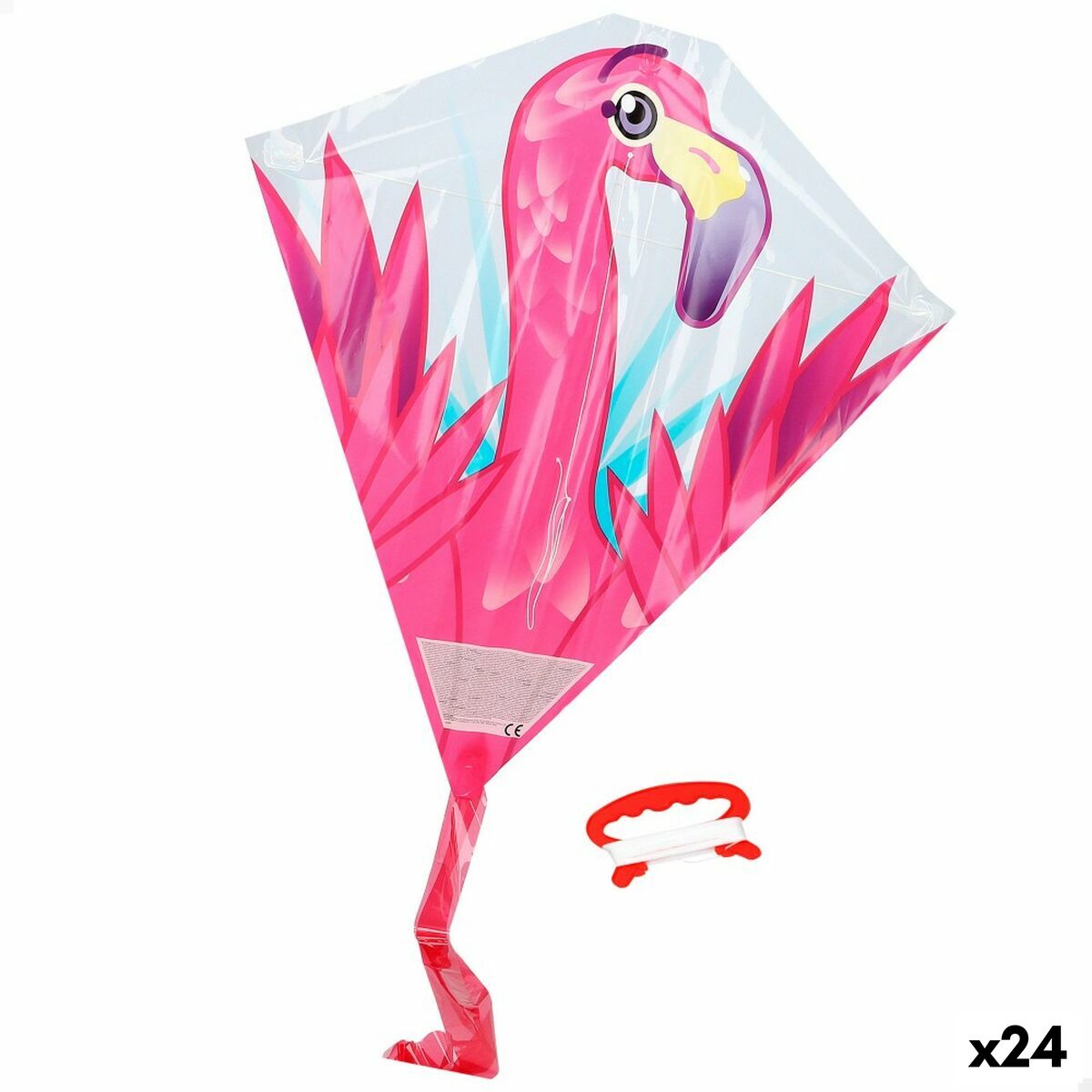 Aquilone Eolo Ready To Fly Fenicottero Rosa 59 X 55 Cm 24 Unità