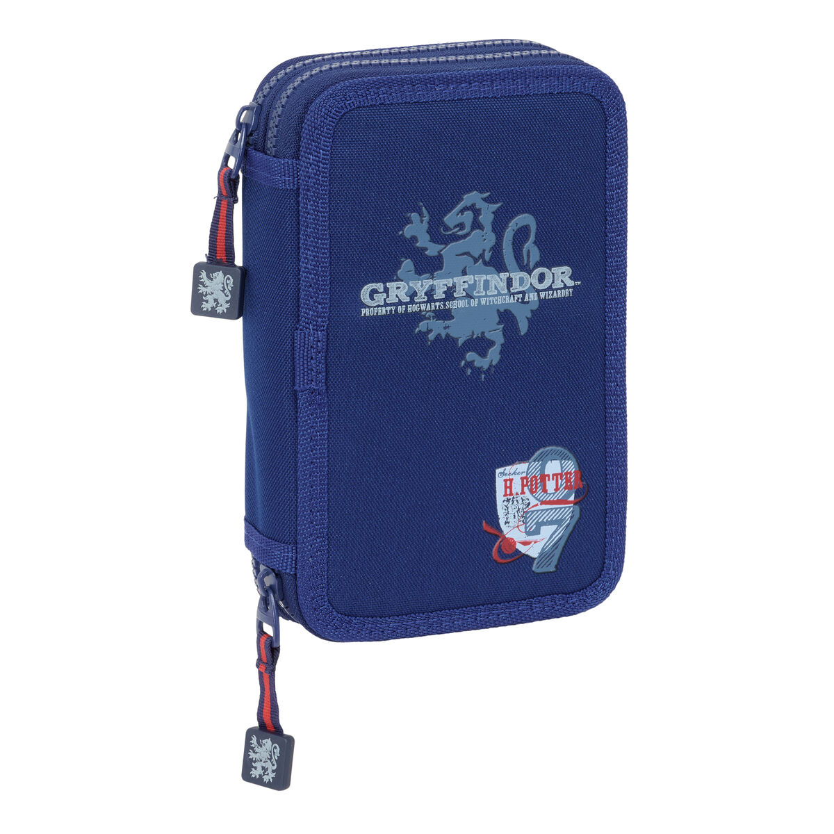 Astuccio Doppio Harry Potter Captain Blu Marino 12.5 X 19.5 X 4 Cm Astuccio Doppio 29 Pezzi