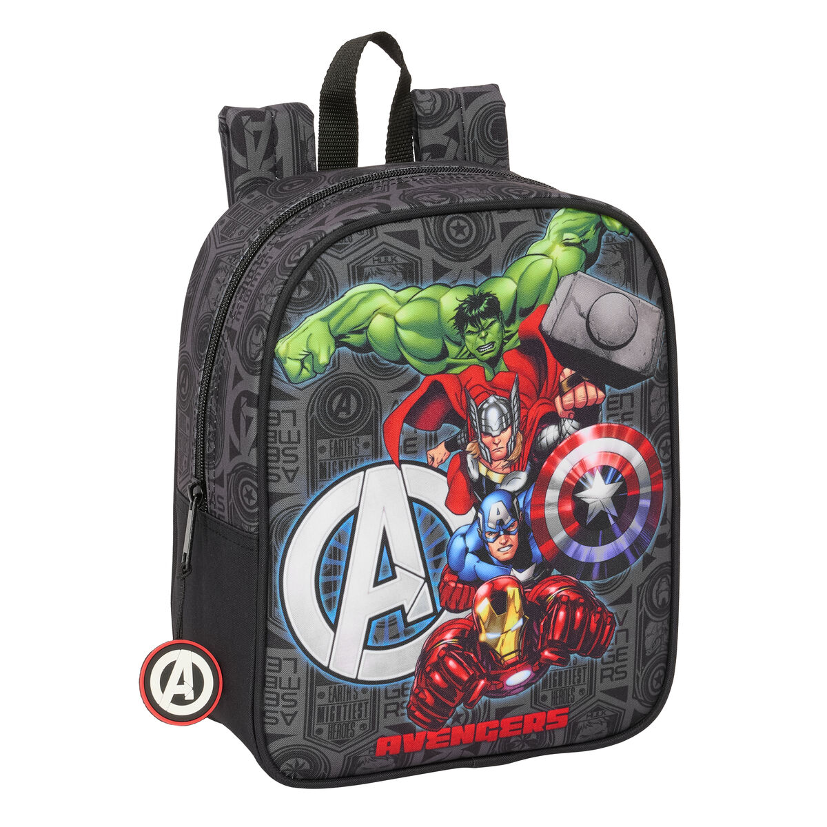 Zaino Scuola The Avengers Vendetta Nero 22 X 27 X 10 cm
