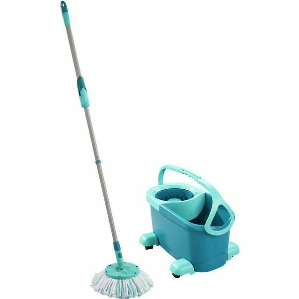Secchio Per Pavimenti Leifheit Clean Twist Mop Ergo Mobile Azzurro (1 Pezzi) (1 Unità)
