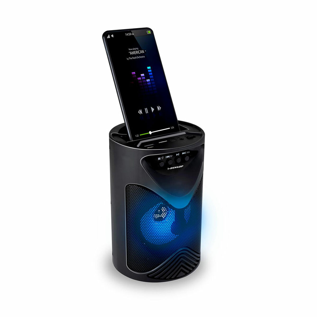 Altoparlante Bluetooth Dunlop Tws 15 W Nero Usb