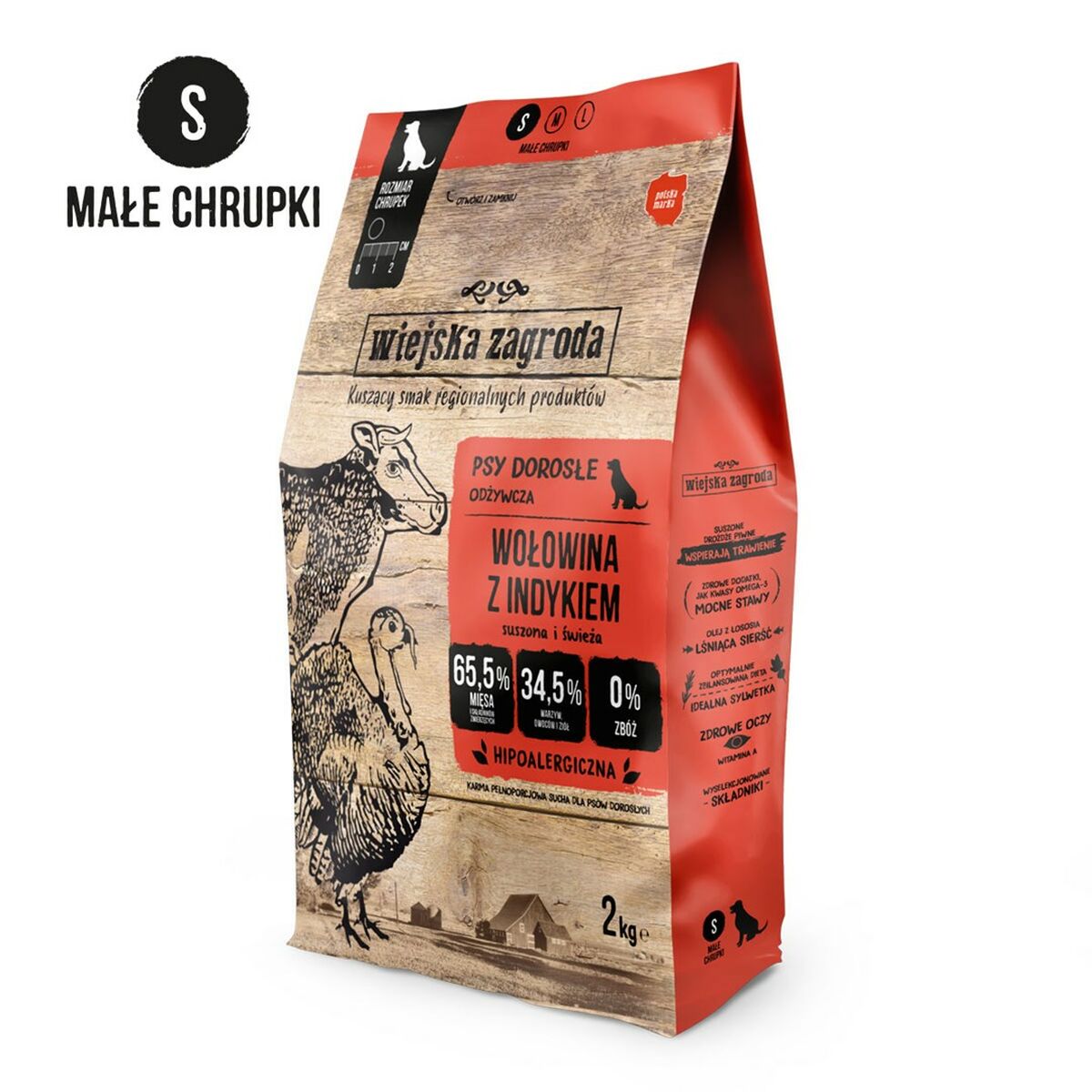 Io Penso Wiejska Zagroda Vacuno Y Pavo Agnello 2 kg