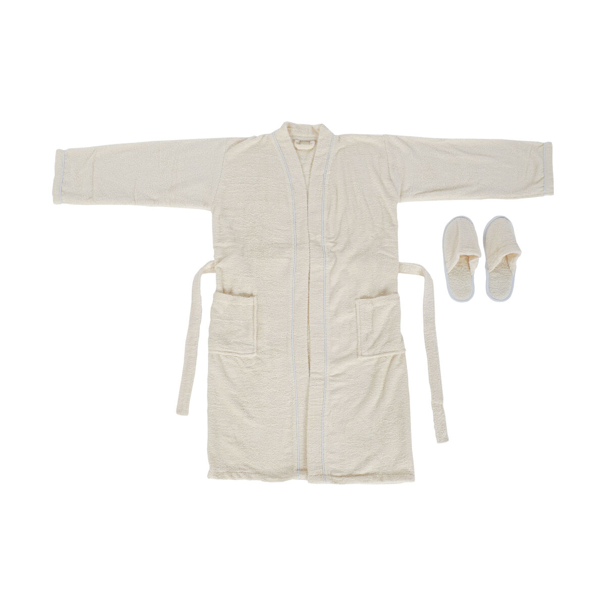Accappatoio Home Esprit Crema Donna 400 G /m²