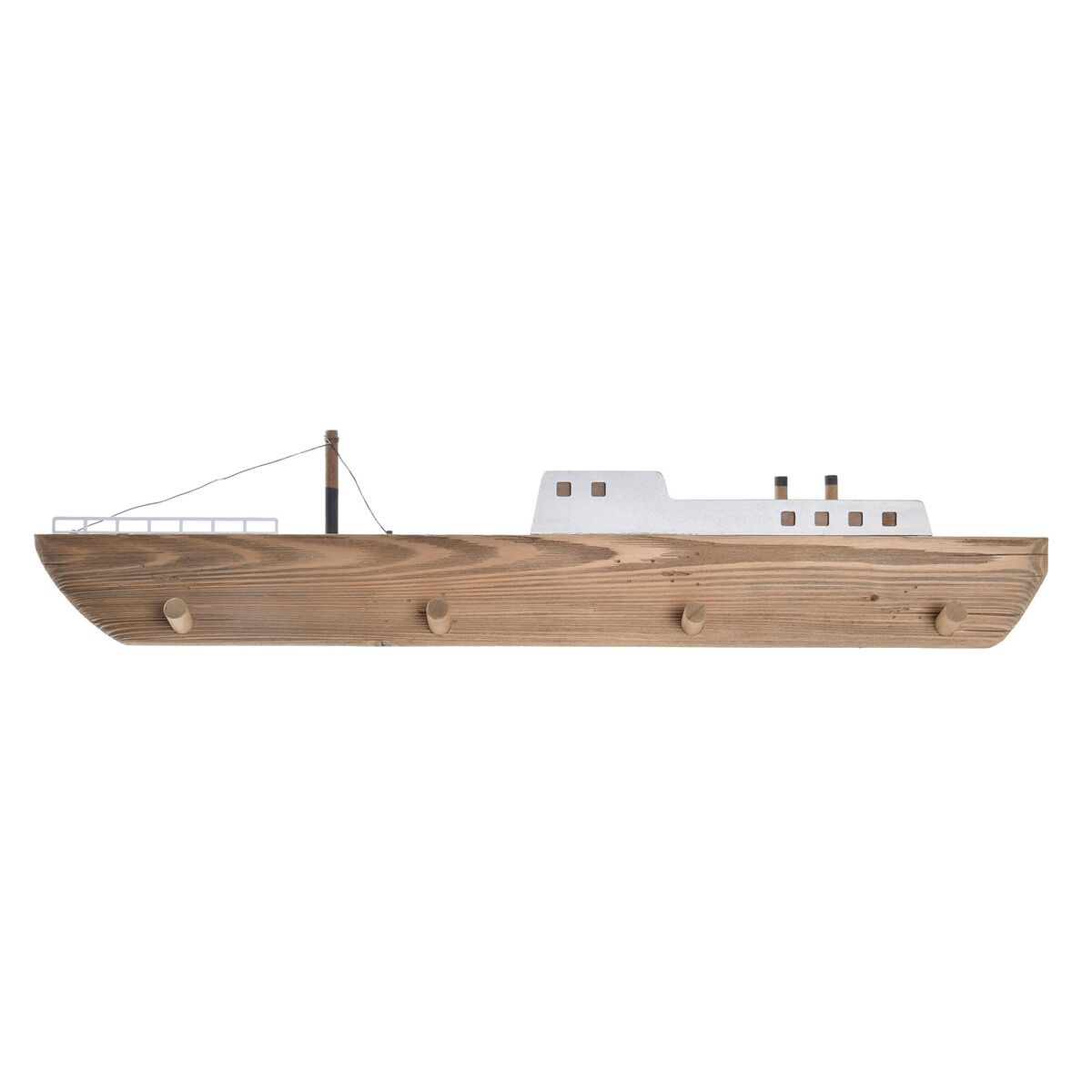 Appendiabiti Da Parete Dkd Home Decor 91 X 8,5 X 20 Cm Naturale Legno Barco