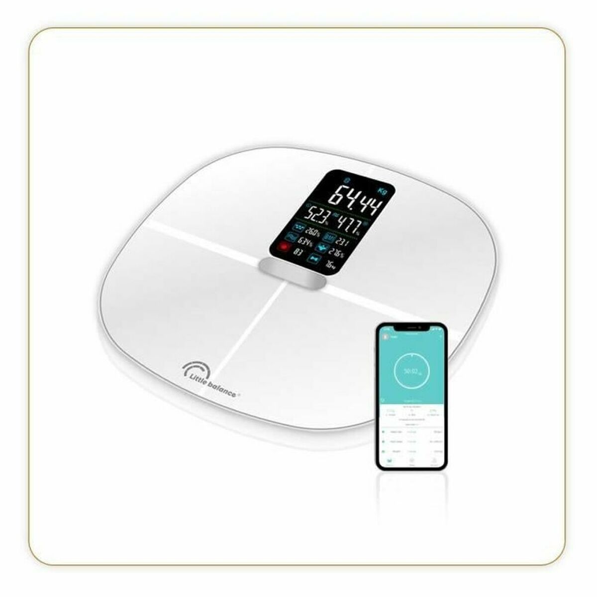 Bilancia Digitale Da Bagno Little Balance 180 Kg (30 X 27 Cm)