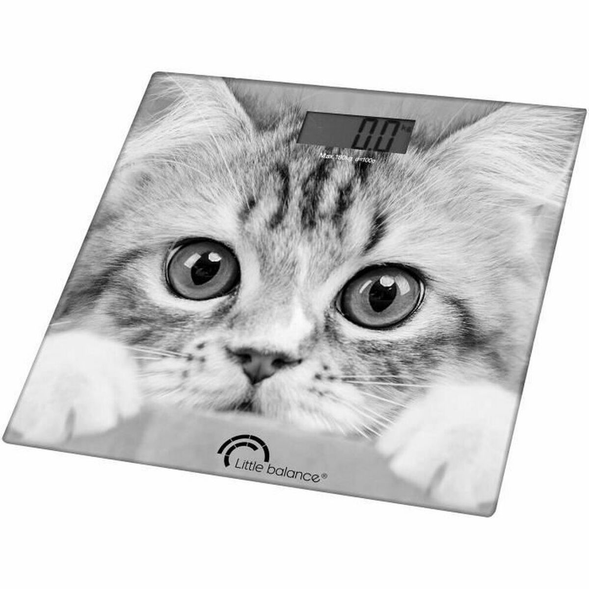 Bilancia Digitale Da Bagno Little Balance The Cat Grigio 180 kg