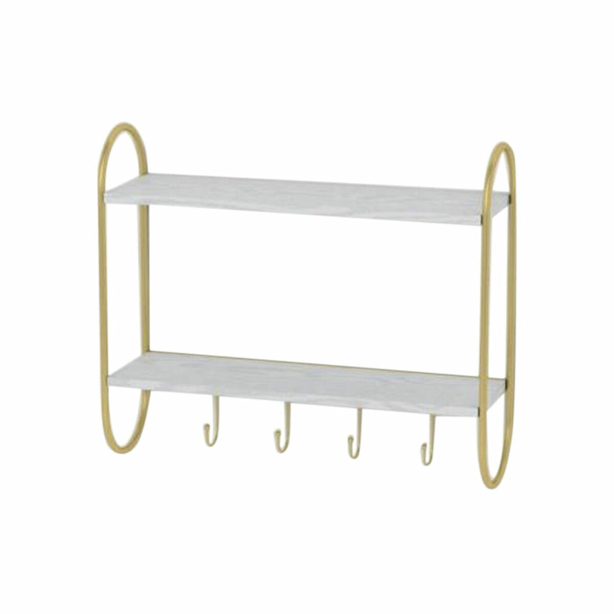 Appendiabiti Da Parete Dkd Home Decor Metallo Mdf Glam (50 X 15 X 43 Cm)