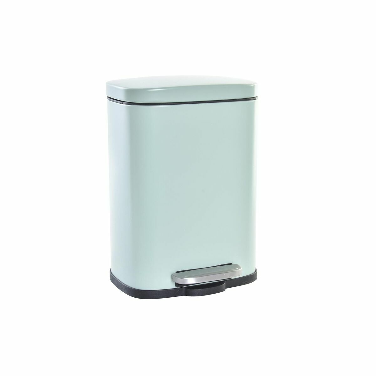 Secchio Per La Spazzatura Dkd Home Decor Menta Mat 21 X 15 X 29,5 Cm Metallo 5 L Di Base