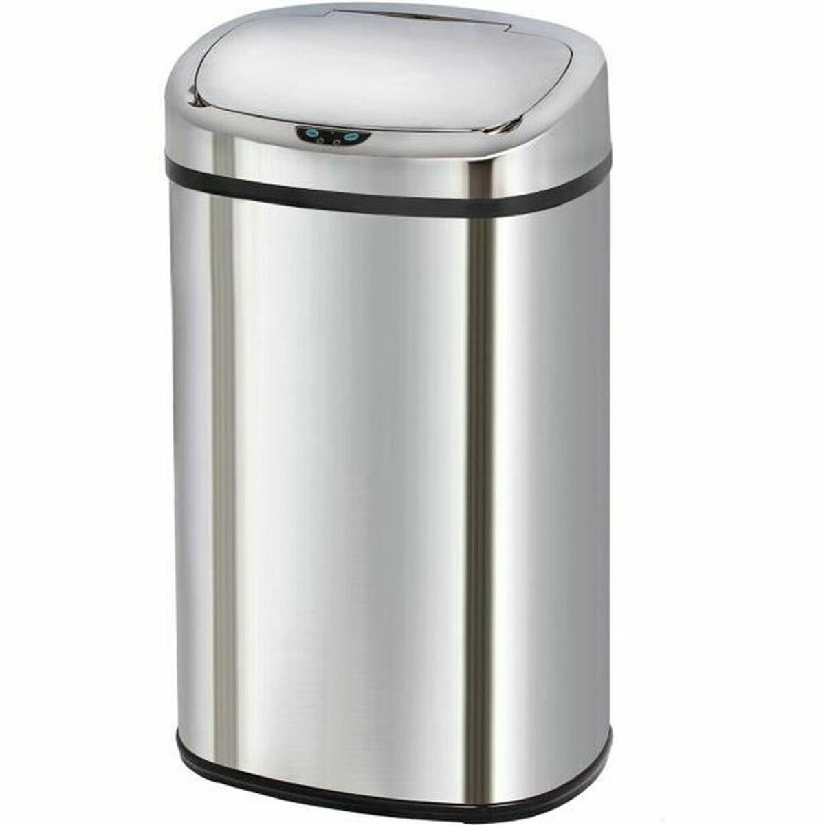 Secchio Della Spazzatura Kitchen Move Majestic Automatico Nero Acciaio Inossidabile Abs 68 L