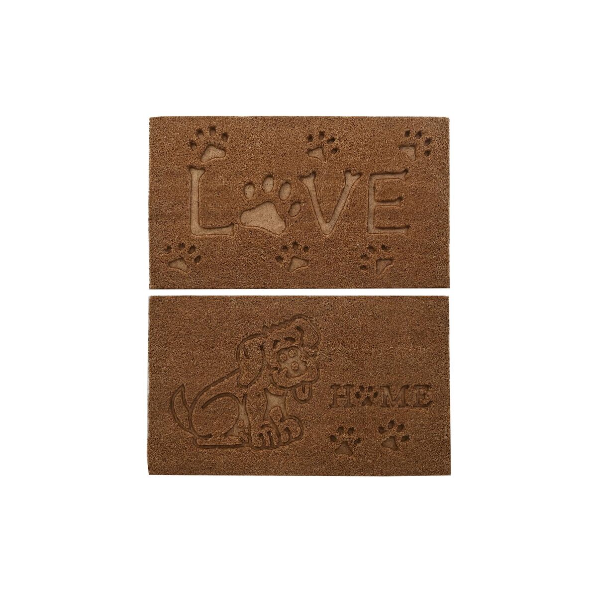 Zerbino Dkd Home Decor Marrone Gomma Cocco (75 X 45 X 2,3 Cm) (2 Unità)