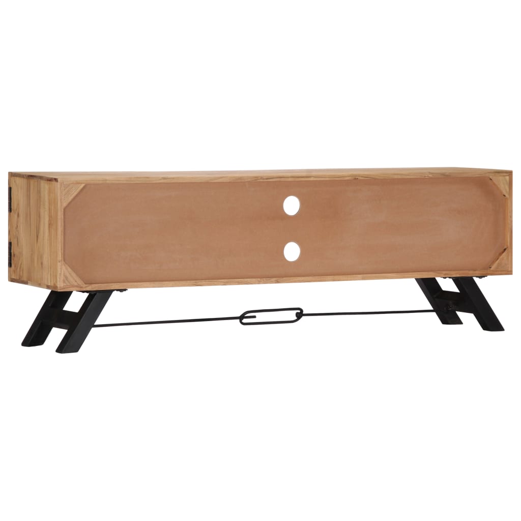 vidaXL Mueble de TV madera maciza de acacia 140x30x45 cm - Image 3