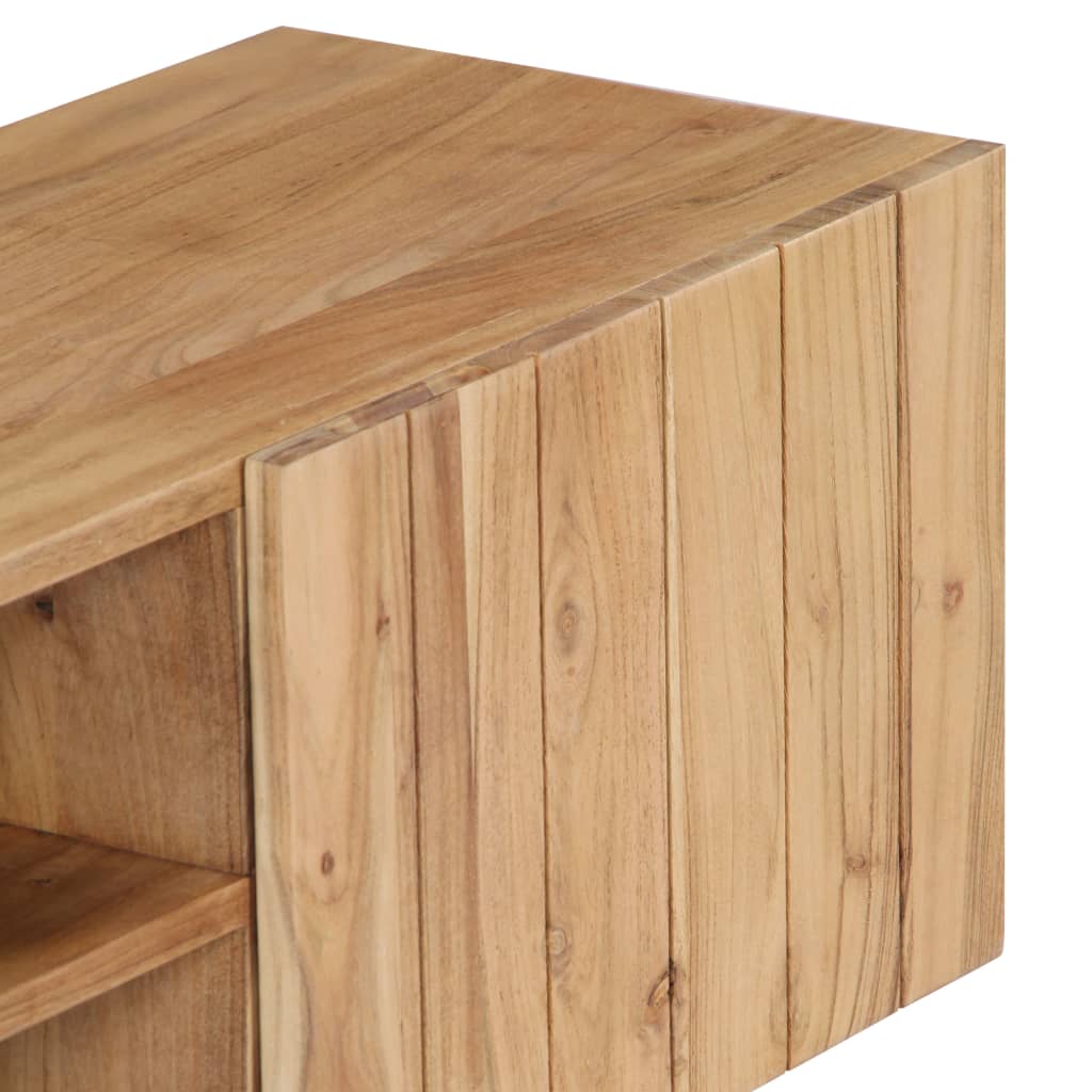vidaXL Mueble de TV madera maciza de acacia 140x30x45 cm - Image 5