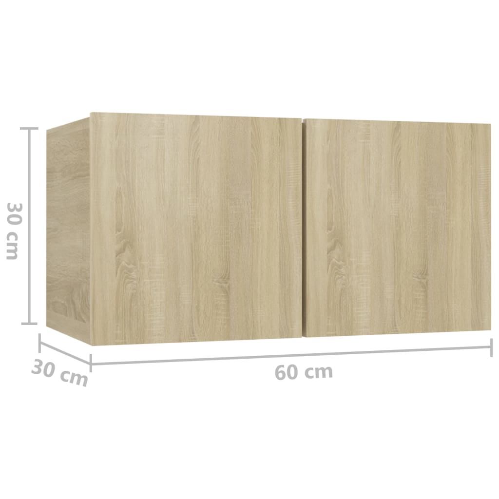 vidaXL Juego de muebles de salón 6 piezas roble Sonoma - Image 6