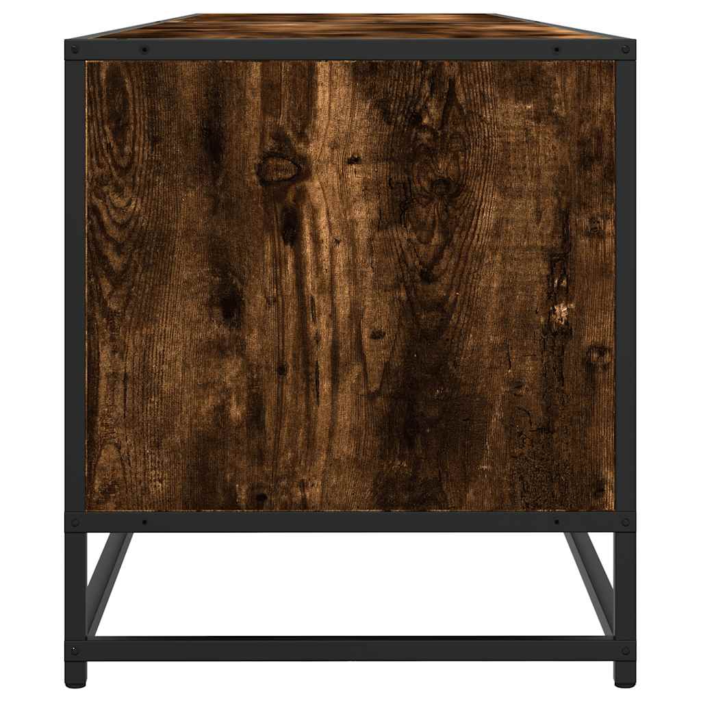 vidaXL Mueble de TV madera de ingeniería roble ahumado 180,5x40x46 cm - Image 5