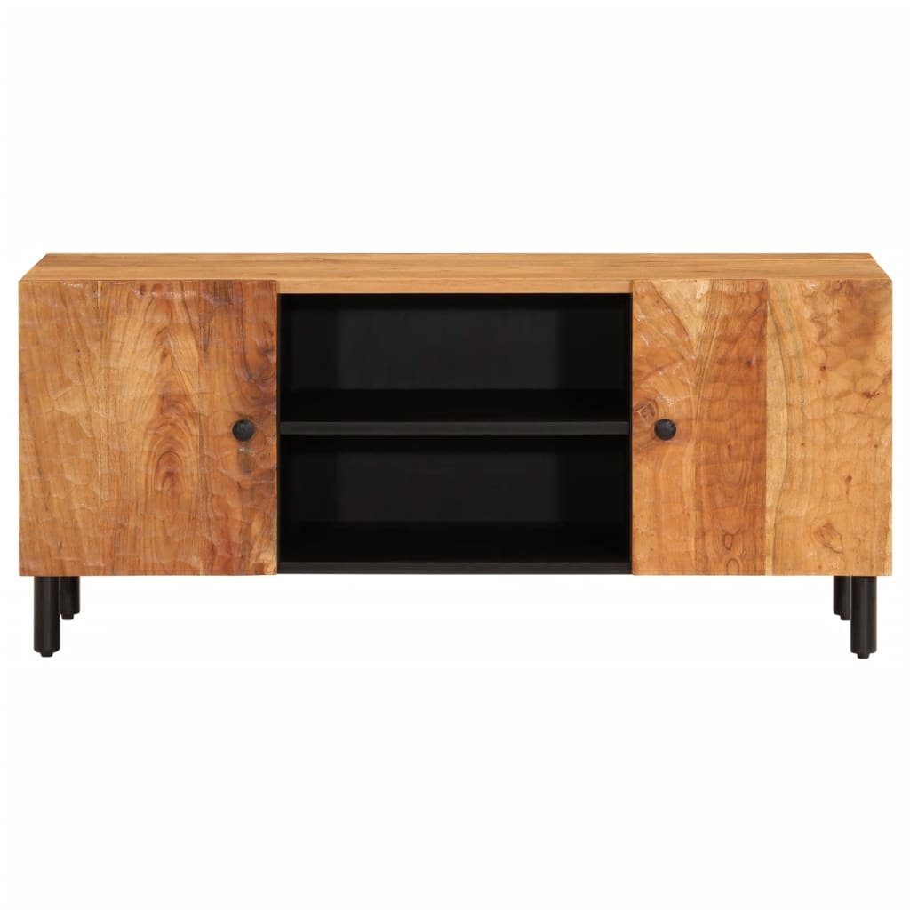 vidaXL Mueble de TV madera maciza de acacia 105x33x46 cm - Image 5