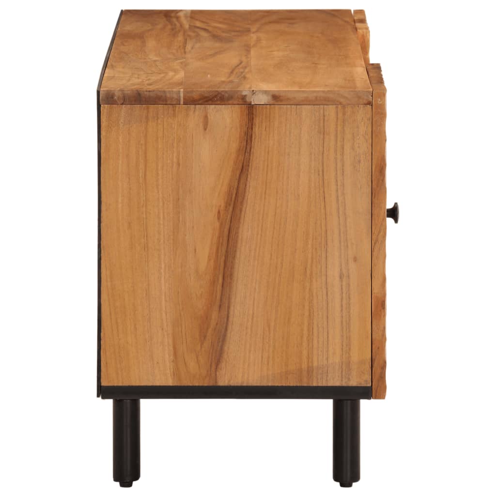 vidaXL Mueble de TV madera maciza de acacia 105x33x46 cm - Image 6