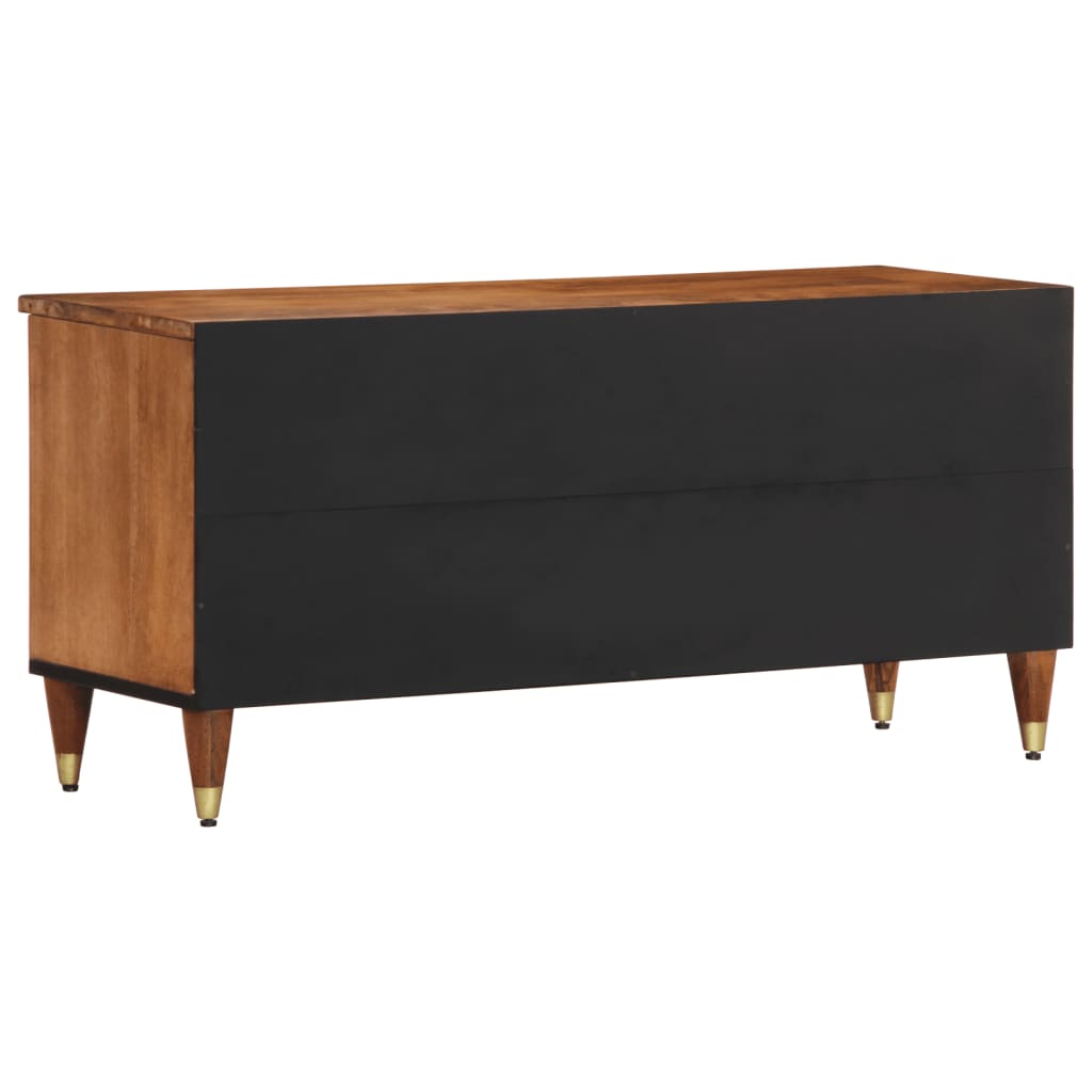 vidaXL Mueble de TV madera maciza de mango 100x33x46 cm - Image 5
