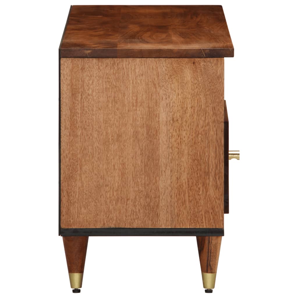 vidaXL Mueble de TV madera maciza de mango 100x33x46 cm - Image 4