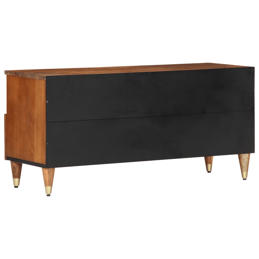 vidaXL Mueble de TV madera maciza de mango 100x33x46 cm - Image 5