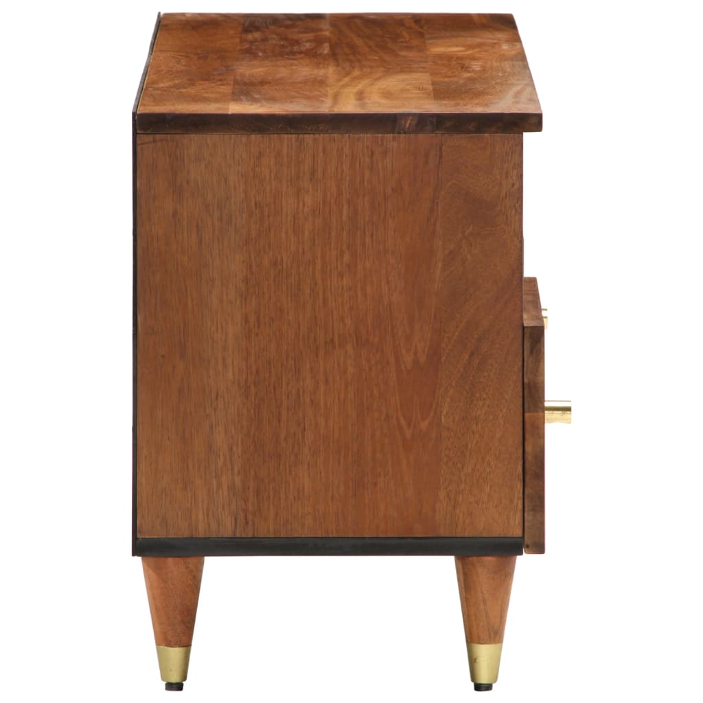 vidaXL Mueble de TV madera maciza de mango 100x33x46 cm - Image 4
