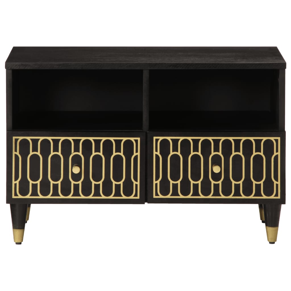 vidaXL Mueble de TV madera maciza de mango 70x33x46 cm - Image 3