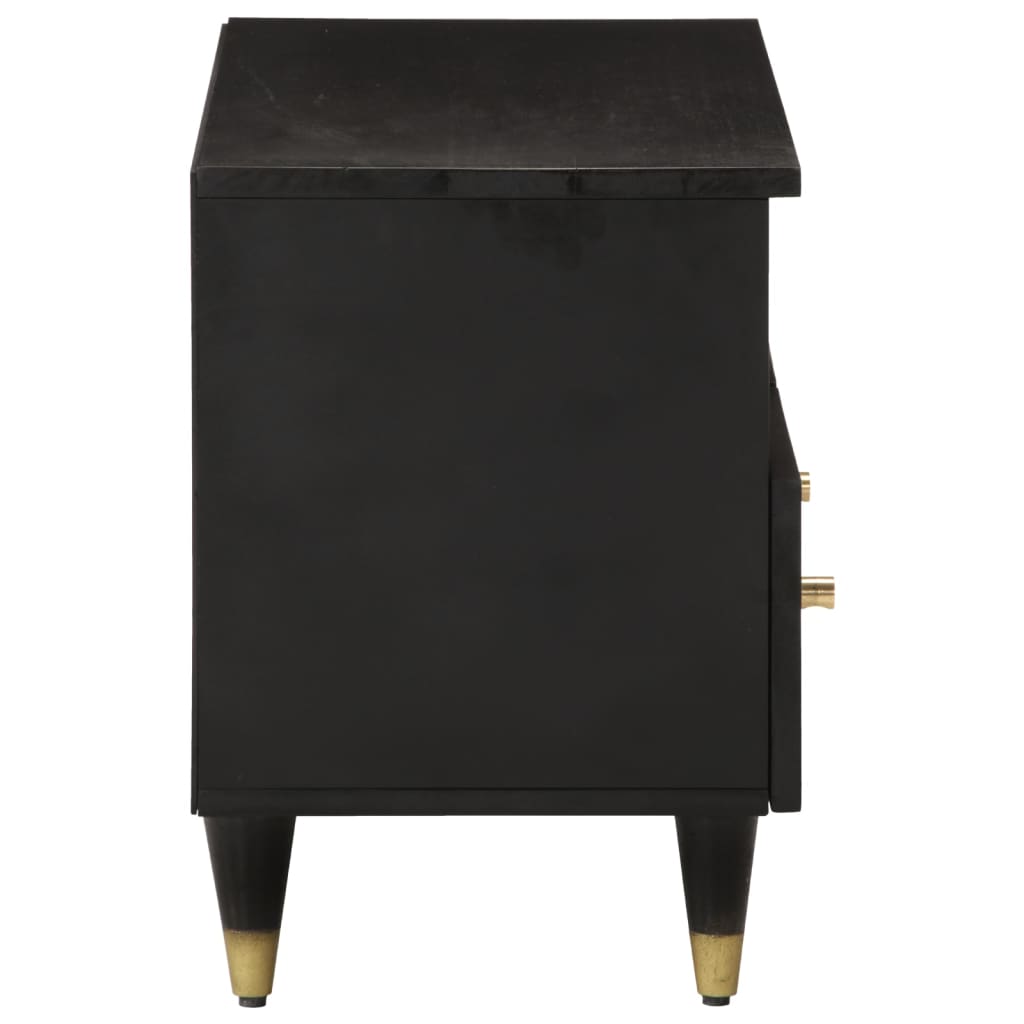vidaXL Mueble de TV madera maciza de mango 70x33x46 cm - Image 4