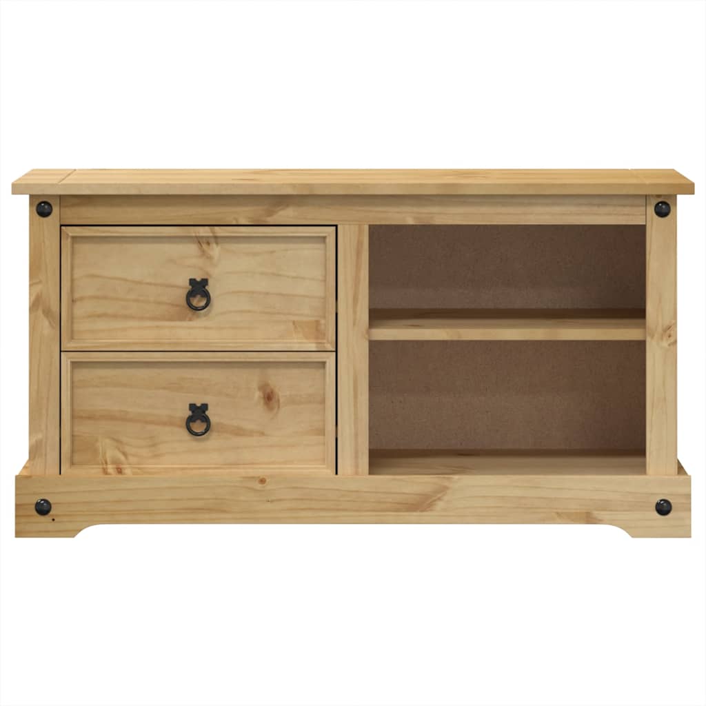 vidaXL Mueble de TV Corona madera maciza de pino 100x40x52 cm - Image 4