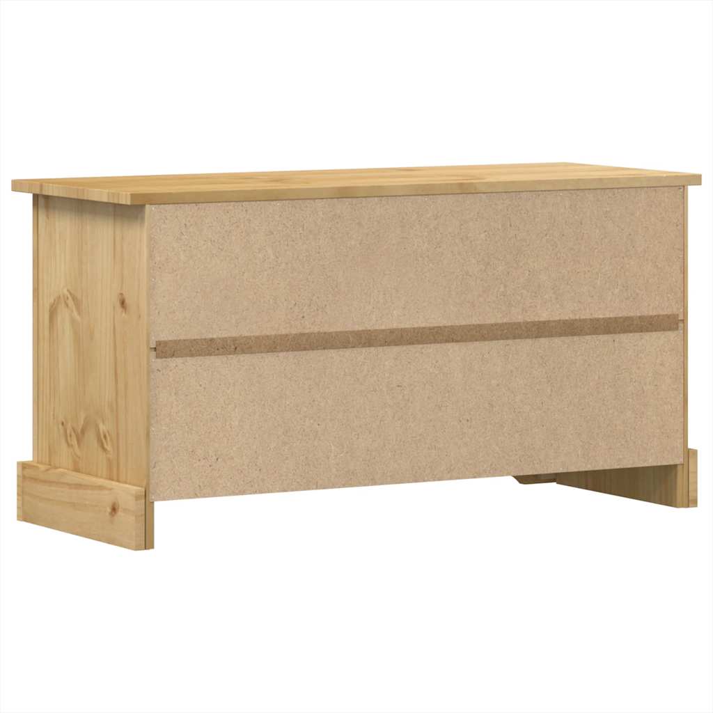 vidaXL Mueble de TV Corona madera maciza de pino 100x40x52 cm - Image 6