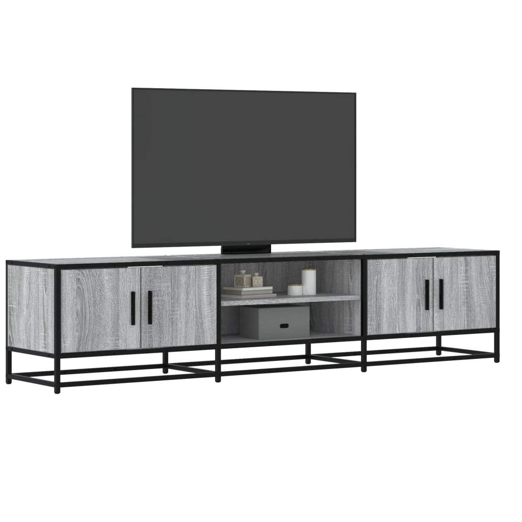vidaXL Mueble para TV madera de ingeniería gris Sonoma 180x35x41 cm