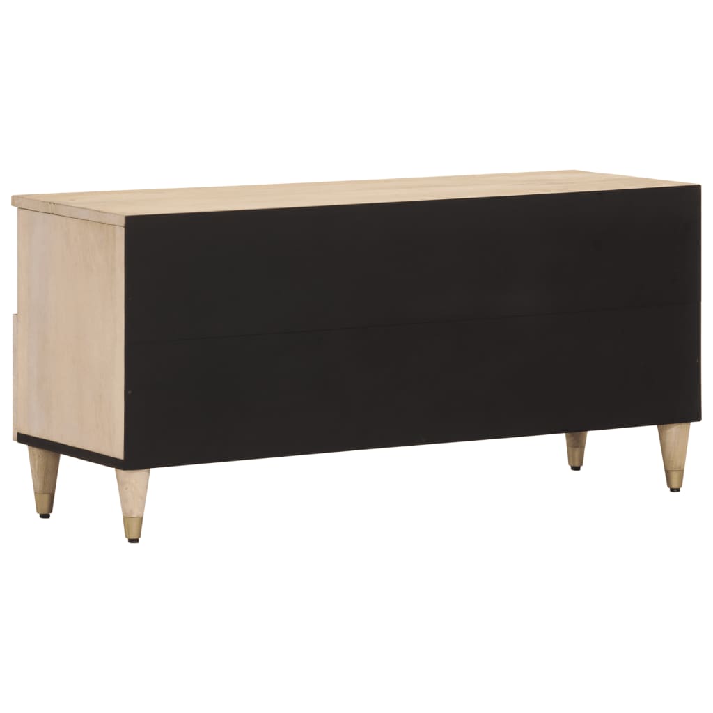 vidaXL Mueble de TV madera maciza de mango 100x33x46 cm - Image 5