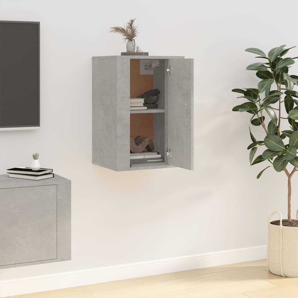 vidaXL Mueble para TV de pared gris hormigón 40x34,5x60 cm - Image 4