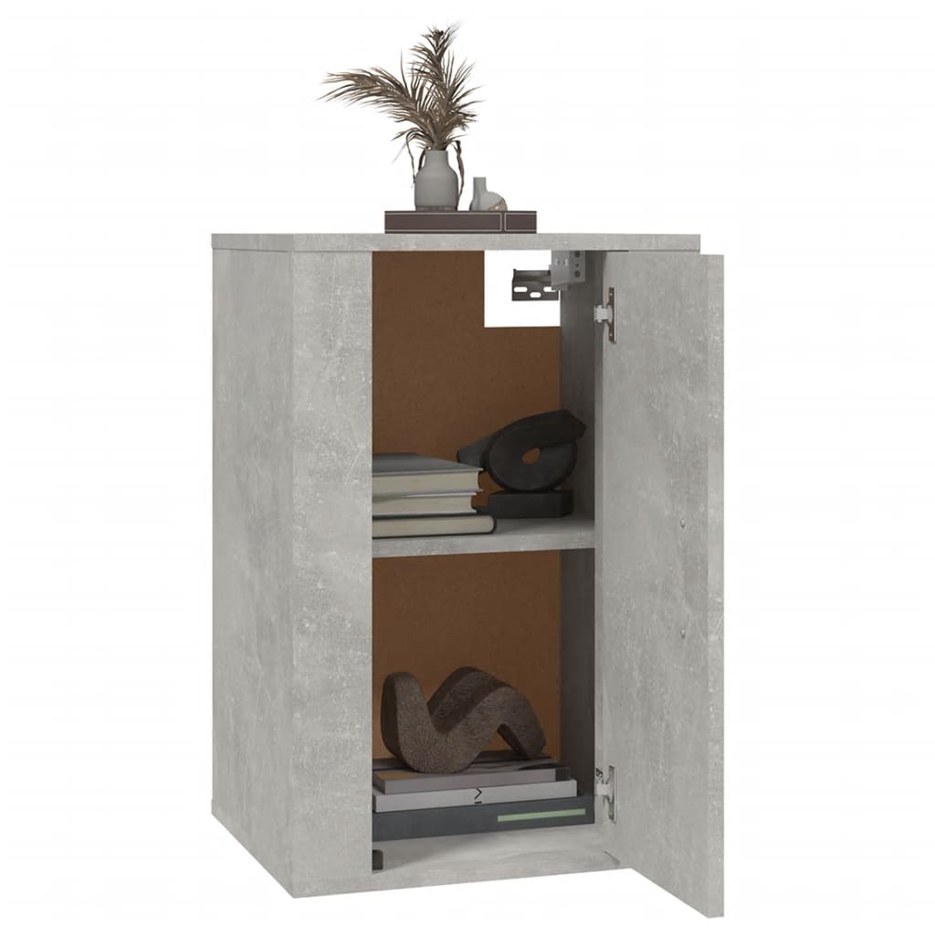vidaXL Mueble para TV de pared gris hormigón 40x34,5x60 cm - Image 3