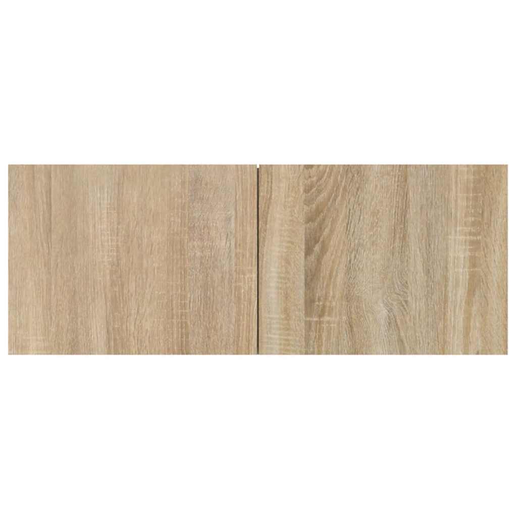 vidaXL Muebles de TV 2 uds madera ingeniería roble Sonoma 80x30x30 cm - Image 6