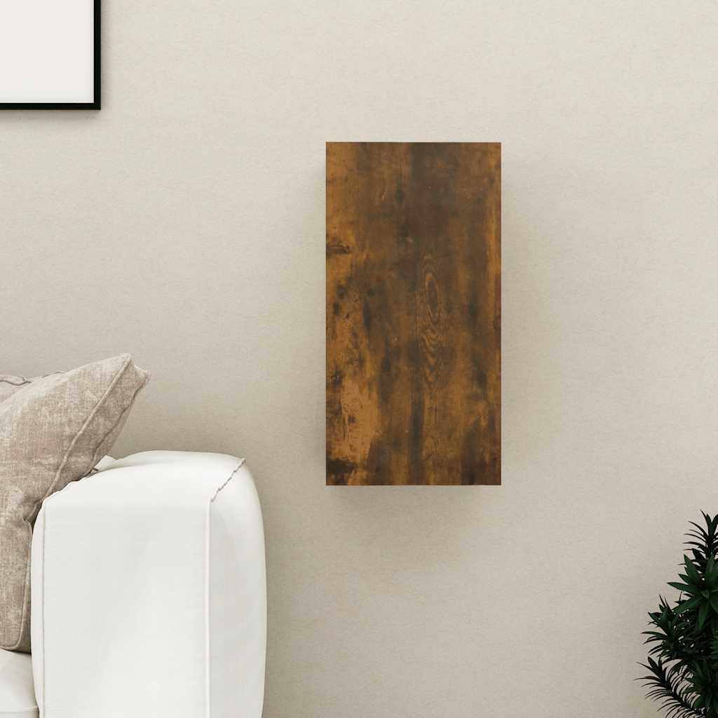 vidaXL Mueble para TV madera contrachapada roble ahumado 30,5x30x60 cm