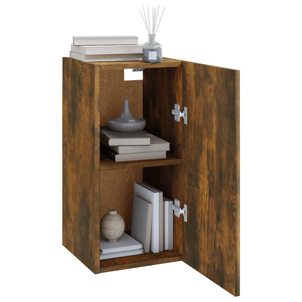 vidaXL Mueble para TV madera contrachapada roble ahumado 30,5x30x60 cm - Image 4