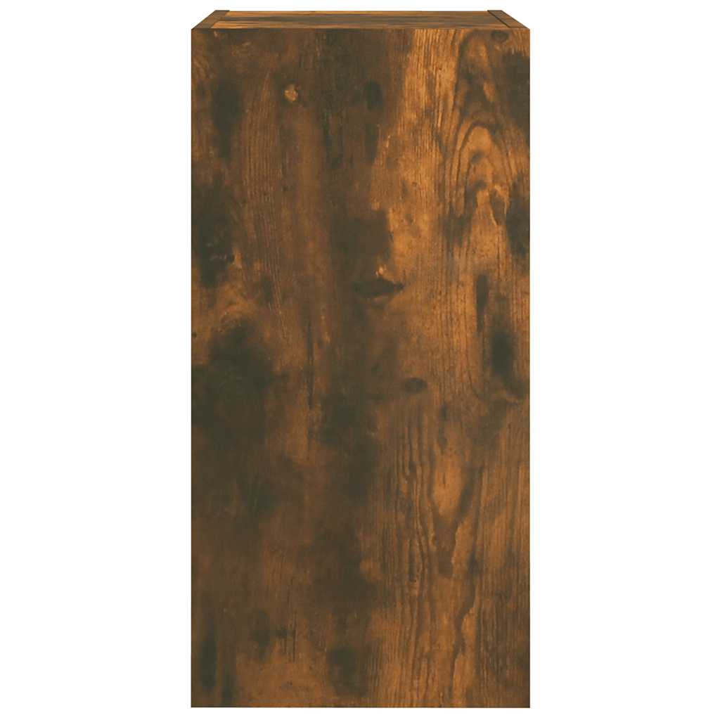 vidaXL Mueble para TV madera contrachapada roble ahumado 30,5x30x60 cm - Image 6