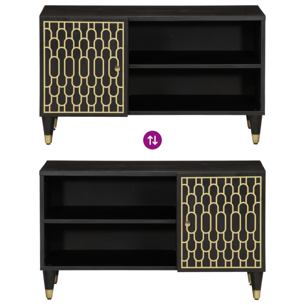 vidaXL Mueble de TV madera maciza de mango 80x31,5x46 cm - Image 6